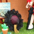 thumbnail image 4 of 1:12 accesorios de viaje para muñecas, accesorio de paisaje de construcción, Sombrero de Zulema Figura de muñeca en miniatura, 4 of 7