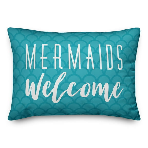 Creative Products Mermaids Welcome 14x20 Indoor / Outdoor Pillow