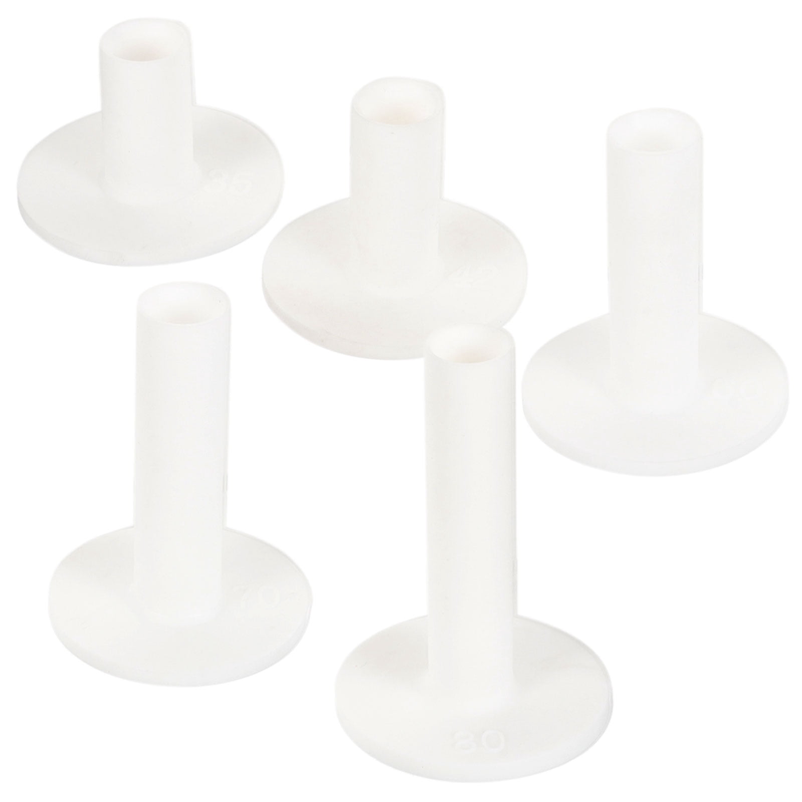 CRILSTYLEO Silicone Golf Tees White for Outdoor Use Stronger Shot 20Pcs