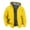 Yellow, variant on Leesechin Mens Winter Coats Outerwear Long Sleeved Cardigan Pockets Warm Plush Jacket Fleece Coat