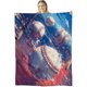 thumbnail image 1 of Manta de béisbol para niños y adultos, manta de franela de béisbol, decoración de béisbol, ligera, cálida y suave para sofá, cama, sala de estar, oficina, 60 x 50 pulgadas, 1 of 7