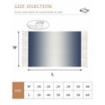 thumbnail image 2 of Navy Blue Ombre Bathroom Rug 2'x3', Blue White Gradient Modern Abstract Art Low Profile Front Entryway Rug with Tassels, Woven Cotton Washable Kitchen Mat Carpet for Foyer Bedroom Back Door Decor, 2 of 9