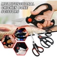 thumbnail image 3 of Haomacro Kitchen Scissors, Heavy Duty Meat Scissors Poultry Shears, Dishwasher Safe Food Cooking Scissors Stainless Steel Utility Shears, 3-Pack, 3 of 8