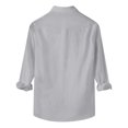 thumbnail image 4 of Camisa de manga larga para hombre, blusa con cuello vuelto, botones informales, camisa de cobertura con estampado de cinta de color para el día de la lactancia Odeerbi ODB-2, 4 of 4