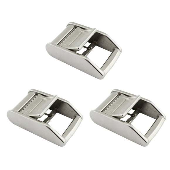 3PCS Stainless Steel Tie Downs Cam Buckle 1'' Belt Cambuckle Straps