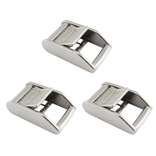 3pcs Hebillas de Doble Liberación para de Carga Hebilla de Correa para Cinturones Y Mochilas Sunnimix Hebillas de leva de acero inoxidable