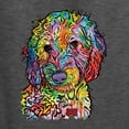 thumbnail image 2 of Dean Russo Sweet Poodle Dog Lover Men's Graphic T-Shirt, Heather Black, 4X-Large, 2 of 6