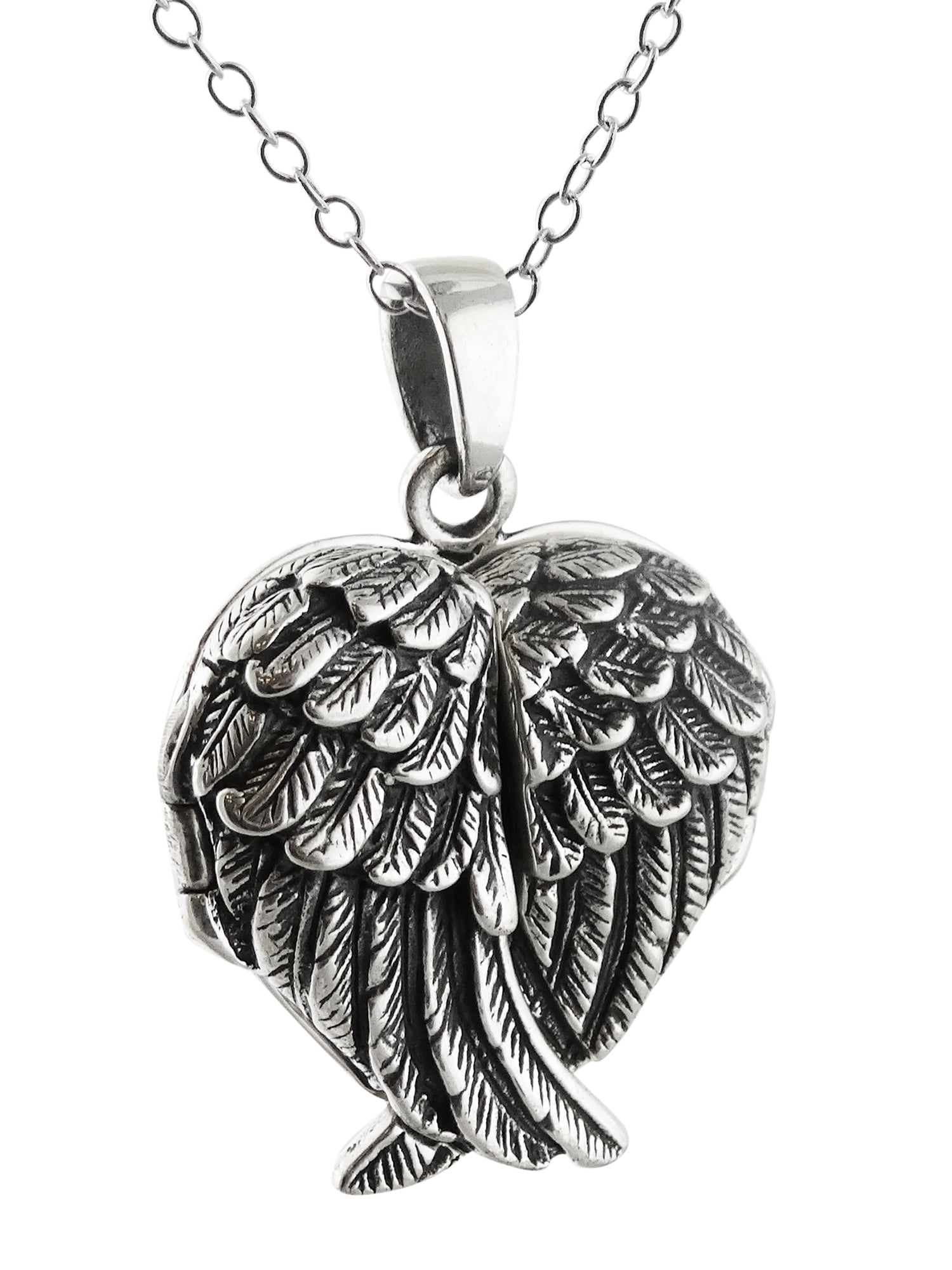 STERLING SILVER ONE SIDED FAIRY WITH WINGS CHARM OR PENDANT 