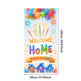 thumbnail image 2 of Decorative Design Welcome Home Balloon Backdrop Colorful Theme Family Reunion Banner for Homecoming Celebration Party Event, 2 of 7