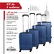 thumbnail image 2 of Set Maletas de Viaje Sky Travel Premium Policarbonato azul 4 Pzs 28 24 20 18 Pulgadas, 2 of 8