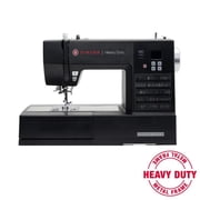 SINGER® Heavy Duty 6600C Sterling Computerized Sewing Machine + Accessory Kit | 100 Built-In Stitches, 215 Stitch Applications | 1100 Stitches/min | Metal frame, LCD Screen & 6 One-Step Buttonhole