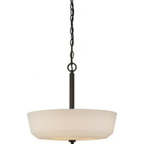 60/5907-Nuvo Lighting-Willow-Four Light Pendant-18 Inches Wide by 17.63 Inches High-Forest Bronze Finish    -Traditional Installation