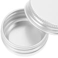 thumbnail image 2 of 24pcs Aluminum Tin Cans Metal Round Tins Containers Screw Lid Small Empty Jars, 2 of 7