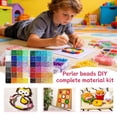 thumbnail image 2 of Perler Beads Kit 2000 Pcs 48 Colors 2.6mm Mini Fuse Beads Bulk with Fusebeads Pegboards, Included Black & White, Paper, Pen,tweezer, DIY Arts and Crafts Supplies Making Kit for Kids 7 & Adults, 2 of 10