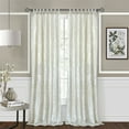 thumbnail image 3 of Simple Elegance by Ben&Jonah Joy Criss-Cross Window Curtain Panel - 50"W x 63"L Creamy White, 3 of 5
