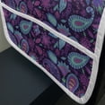 thumbnail image 3 of Leaf Print Microwave Oven Cover, Composition of Paisley and Flowers Oriental Arrangement Persian Teardrop Motifs, Water Resistant Organizer with Pockets Kitchen, 36" x 12", Multicolor, by Ambesonne, 3 of 4