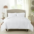 thumbnail image 2 of JML 3 Piece Queen Comforter Set With Pillow Shams, Microfiber Geometric Comforter, White, 2 of 7