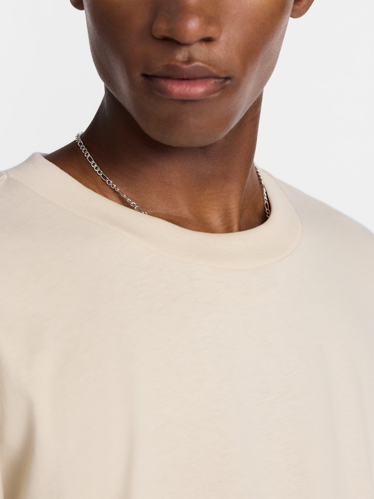 No Boundaries Cotton Oversized Cropped Tee with Short Sleeves, Men's and Big Men's XS-5XL