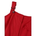 thumbnail image 4 of Listenwind Women Cargo Playsuit Sleeveless Jumpsuit With Pocket And Belt Elegant Pencil Pants Casual Loose Overalls, 4 of 7