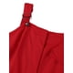 thumbnail image 4 of Mono de mujer VISgogo de color liso con cintura, mono sin mangas con cuello cuadrado, S-XXXL VISgogo moda, 4 of 9