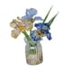 thumbnail image 3 of Ramo de flores de cristal con jarrón, regalo de ramo, decoración del hogar, figuras coleccionables de flores de iris para cumpleaños de esposa y mamá. Estilo A, 3 of 9