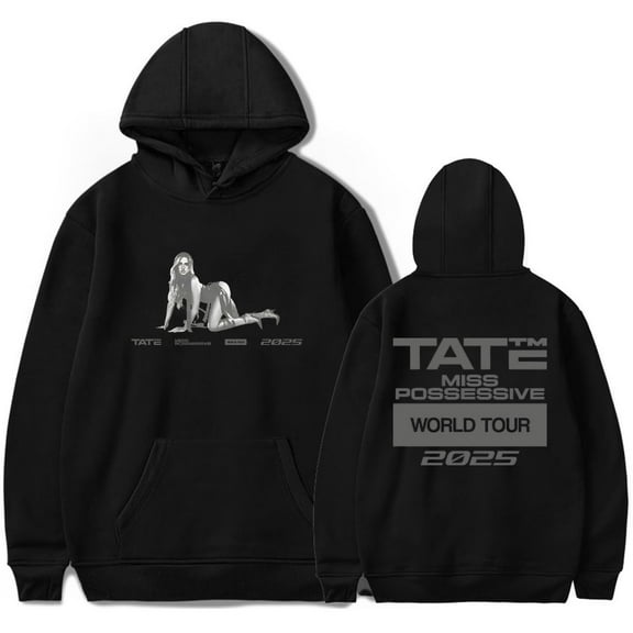 Tate Mcrae Miss Possessive 2025 World Tour Hoodie Unisex Hooded Sweatshirt Fashion Pullovers