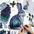 thumbnail image 4 of DIY Embroidery Kit for Beginners, Forest Wildlife Hand Stitching Kit Complete Supplies, Embroidery Kit for Adults Kids Handmade Gift, Forest Embroidery Kit for Wall Decor Craft Gift, 4 of 7