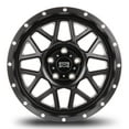 thumbnail image 2 of 18x9 Mudder Trucker MT859 Mutiny Satin Black 5x127 5x5 ET-12 wheel rim, 2 of 5