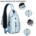 thumbnail image 3 of Retro Horse Crossbody Backpack with Rural Wild Horse and Pony Print, Floral Pattern Sling Bag, Lightweight Anti-theft Travel Daypack for Horse Lovers, Farm Style, Commuting, Short Trips, Gym, 3 of 6