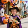 thumbnail image 5 of Halloween Glow in The Dark Linen Drawstring Bag Candy Jewelry Storage Pouch for Trick or Treat Party Festive Portable Accessory, 5 of 5