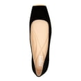 thumbnail image 3 of ALFANI Womens Black Toe Plate Padded Neptoon Square Toe Slip On Leather Flats Shoes 8.5 M, 3 of 4