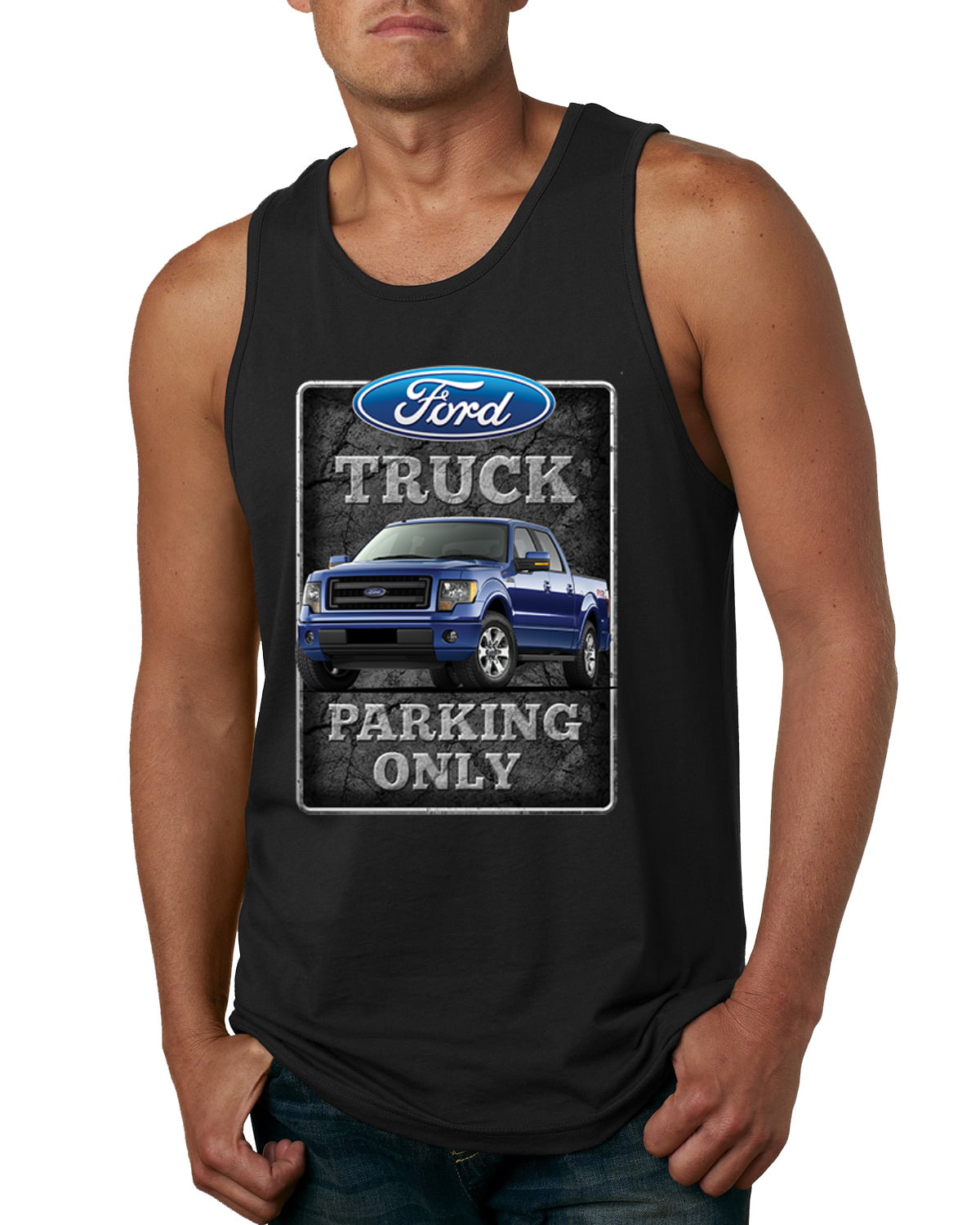 Ford Genuine Parts Tank Top American Classic Muscle Cars V8 Motor Sleeveless
