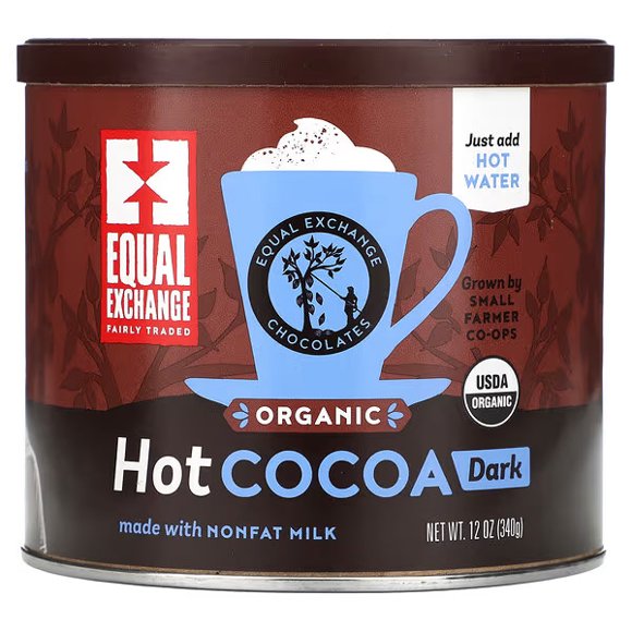 Equal Exchange, Organic Hot Cocoa, Dark, 12 oz (340 g)