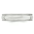 thumbnail image 4 of Primal Gold 10 Karat White Gold 5mm Milgrain Half Round Band Size 13.5, 4 of 8