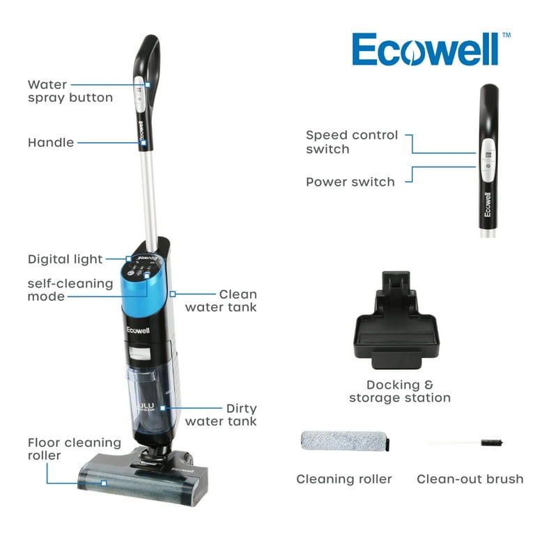 Ecowell LULU Smart Cleaner, Quick Clean P05 Cordless Wet Dry Ecowell LULU Smart Cleaner, Quick Clean P05 Cordless Wet Dry