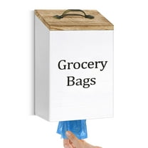 Gumihue Wall Mount with Lid Plastic Grocery Bag Dispenser Organizer