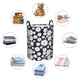 thumbnail image 4 of Fotbe Daisy Floral Cesto de Ropa con Asas, Cesto Impermeable de Gran Capacidad, Bolsa de Lavado para Dormitorio, Cesto de Ropa con Ruedas y Asas-Small, 4 of 6
