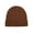 Coffee, variant on ManxiVoo Minimalist Foldable Cuff Knit Beanie Unisex Winter Skull Cap Soft Yarn Stretch Fit for Cold Weather
