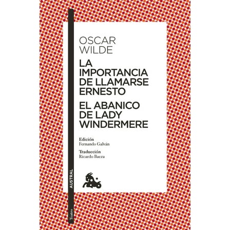La Importancia de Llamarse Ernesto. El Abanico de Lady Windermere (Obra de Teatro) / The Importance of Being Earnest. La, (Paperback)