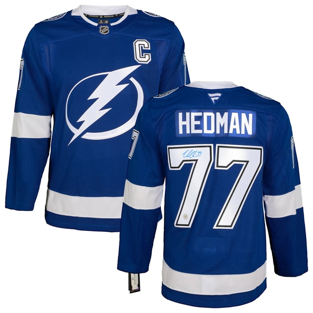 Victor Hedman Chandail Haut de Gamme Signé Tampa Bay Lightning Fanatics