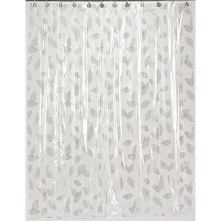 Royal Bath Autumn Leaves 5 Gauge Vinyl Print Shower Curtain Liner 72 X Silver