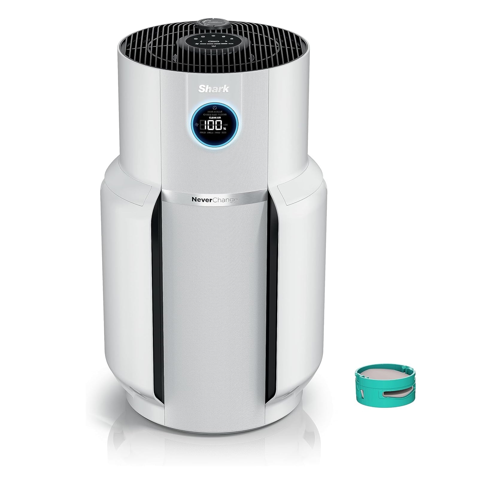 Restored Shark R-HP302 NeverChange Air Purifier MAX, 1400 sq.ft. Coverage, 5-Year HEPA Filter Life, Odor Neutralizer, White