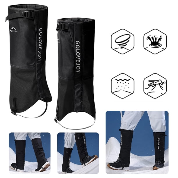 Bsvklp Polainas Protectoras Ajustables para Hombres Y Mujeres para en Invierno (negro M)