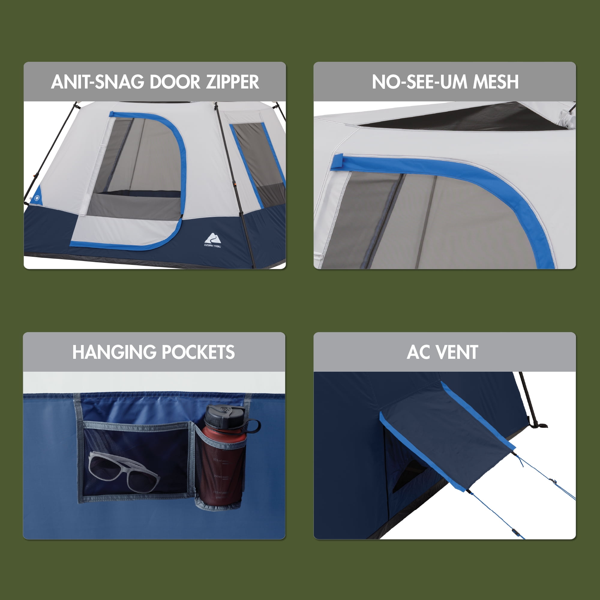 Ozark trail 4 person instant clearance tent