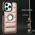 thumbnail image 6 of Logo Visible Compatible with iPhone 12 Pro Max Case, Elegant Vintage Vegan PU Leather Ultra Slim Business Shockproof Protective Anti-fall Thin Fit Phone Case Cover for iPhone 12 Pro Max, Rosegold, 6 of 6