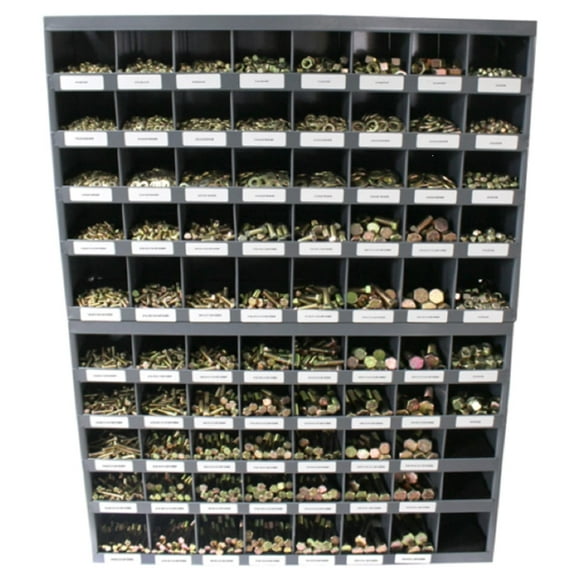 MNM Bolt Kits 5,170 pc Grade 8 Coarse Thread Nut Bolt & Washer Assortment with Two Bolt Bins