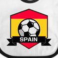 thumbnail image 4 of Inktastic Soccer Spain Flag Banner Boys or Girls Baby Bib, 4 of 4