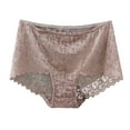 thumbnail image 2 of Fesfesfes Womens Underwear Women Solid Color Underwear High Waisted Lace Tight And Breathable Underwear Panties, 2 of 4
