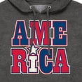 thumbnail image 3 of Instant Message - America Stacked - Men's Pullover Hooded Fleece Sweatshirt, 3 of 6