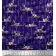 thumbnail image 1 of Soimoi Polyester Crepe Fabric Tree & Sloth Cartoon Print Sewing Fabric Yard 42 Inch Wide, 1 of 1